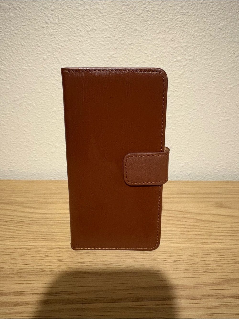 Brown Leather Wallet Case for iPhone 7 Flip Folio Cover Card Holder